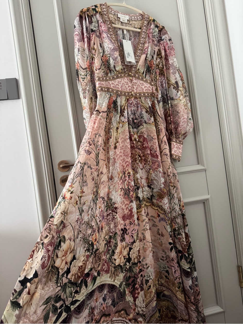 Camilla Kissed by the Prince Maxi silk dress - Picture 8 of 10